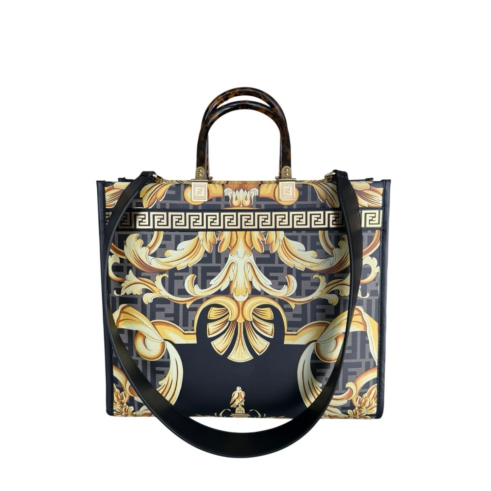 Fendi Versace Fendsace FF Baroque Sunshine Shopper Tote - Picture 9 of 12